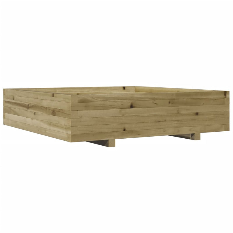 Load image into Gallery viewer, Vidaxl plantenbak 100x100x26,5 cm geïmpregneerd grenenhout
