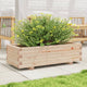 Vidaxl plantenbak 90x40x26,5 cm massief grenenhout