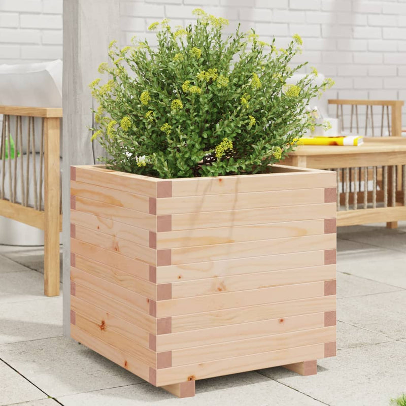 Load image into Gallery viewer, Vidaxl plantenbak 50x50x49,5 cm massief grenenhout
