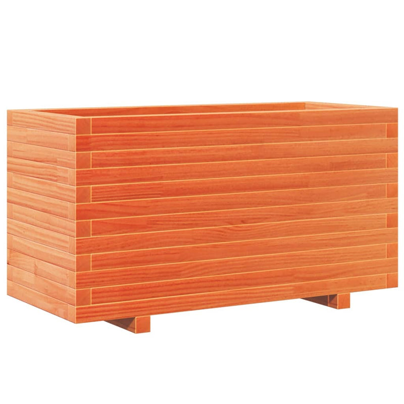 Load image into Gallery viewer, Vidaxl plantenbak 90x40x49,5 cm massief grenenhout wasbruin
