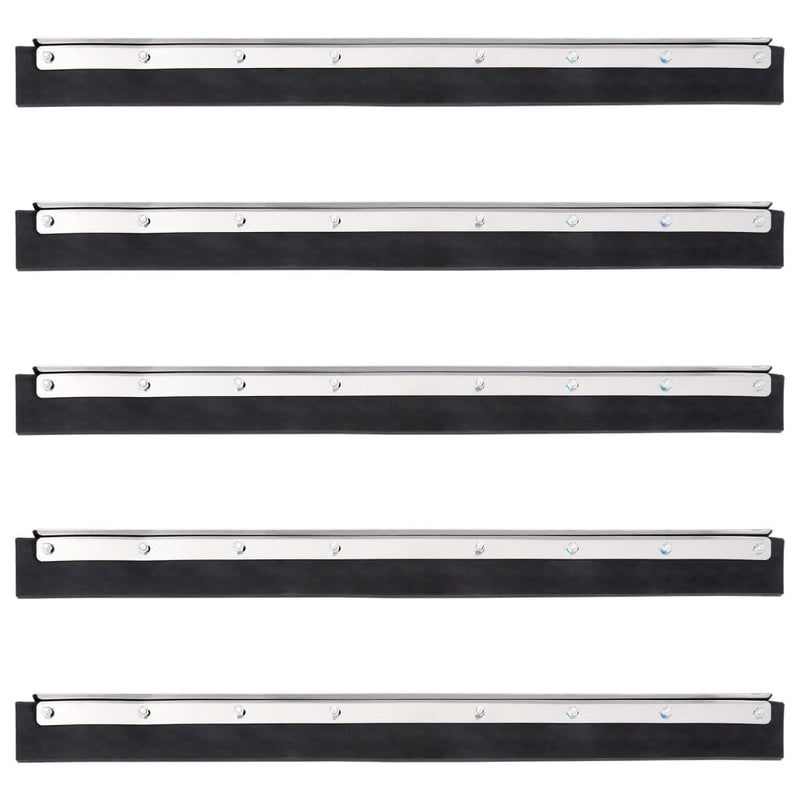 Load image into Gallery viewer, Vidaxl vloerwisserkoppen 5 st 55x2x5 cm staal en rubber
