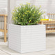 Vidaxl plantenbak 50x50x46 cm massief grenenhout wit