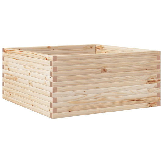VidaXL Plantenbak 100x100x46 cm massief grenenhout