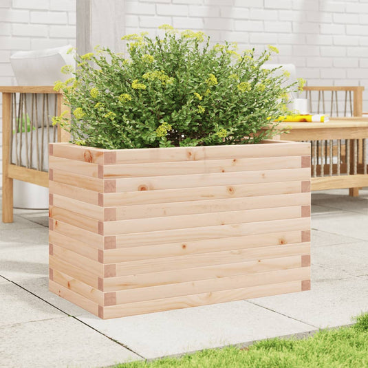 VidaXL Plantenbak 70x40x46 cm massief grenenhout