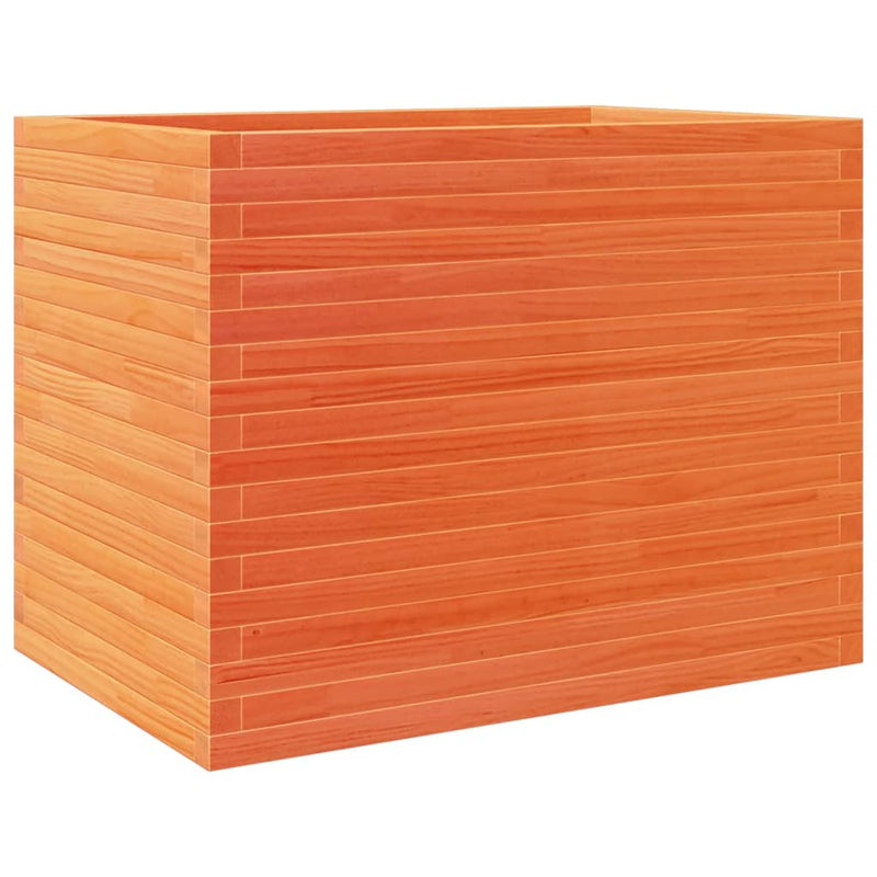 Load image into Gallery viewer, VidaXL Plantenbak 90x60x68,5 cm massief grenenhout wasbruin
