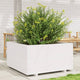 VidaXL Plantenbak 90x90x49,5 cm massief grenenhout wit