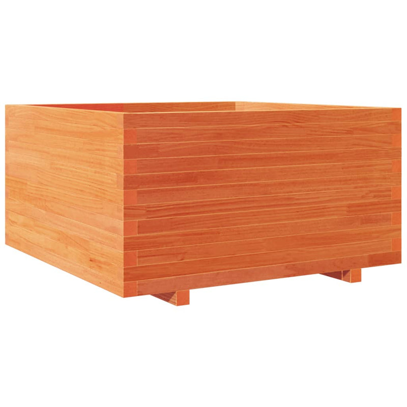 Load image into Gallery viewer, VidaXL Plantenbak 90x90x49,5 cm massief grenenhout wasbruin
