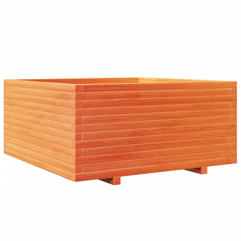 Load image into Gallery viewer, VidaXL Plantenbak 100x100x49,5 cm massief grenenhout wasbruin
