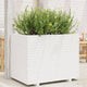 VidaXL Plantenbak 90x60x72 cm massief grenenhout wit