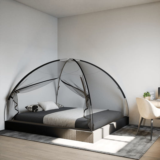 Vidaxl klamboe met deuren mongolia 220 gaas 200x180x135 cm zwart