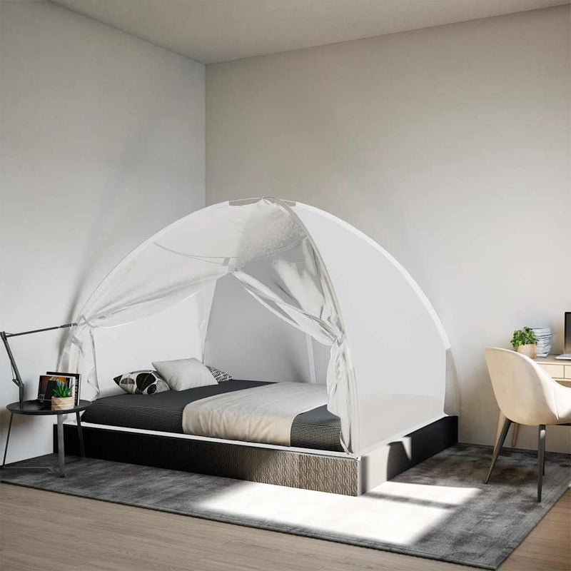 Load image into Gallery viewer, Vidaxl klamboe met deuren mongolia 220 gaas 200x150x140 cm wit
