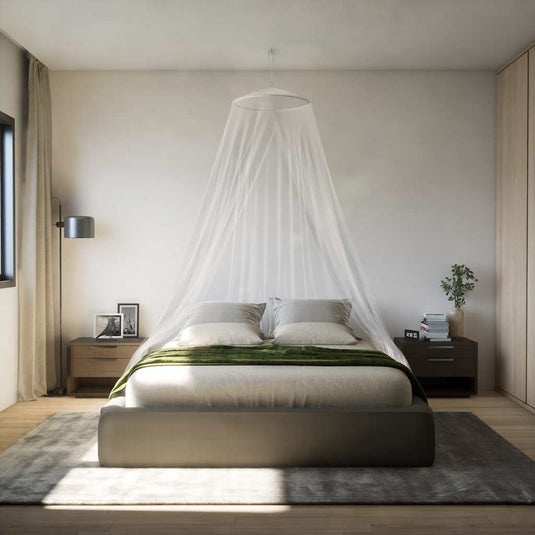 Vidaxl muggennet voor bed a-vorm 156 mesh 850 cm polyester