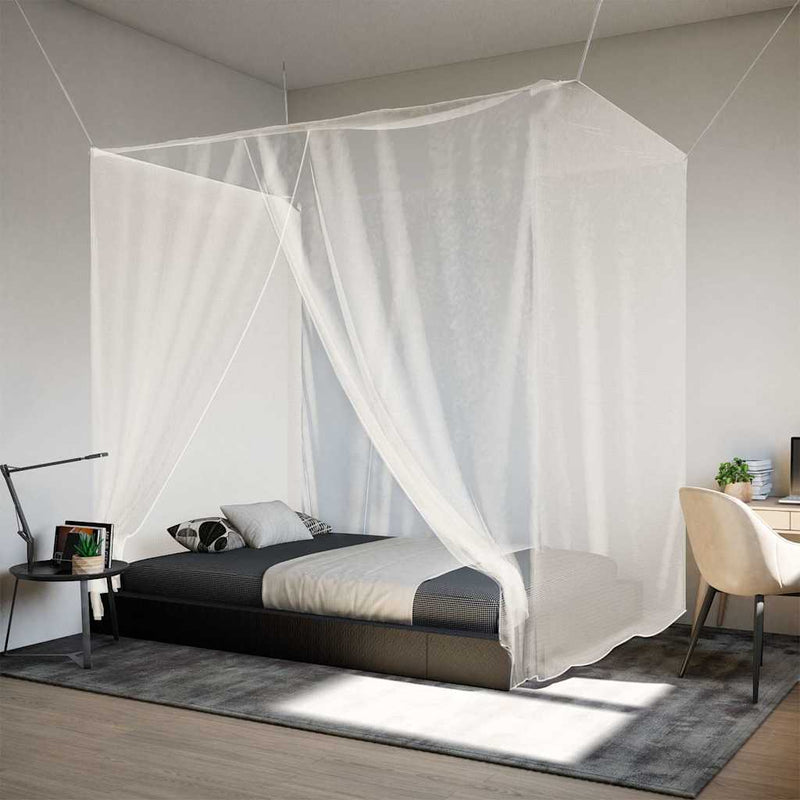 Load image into Gallery viewer, Vidaxl hangende klamboe 156 gaas 220x180x180 cm wit
