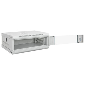 Vidaxl netwerk kabinet met opslag grey 530 x 400 x 210 mm staal
