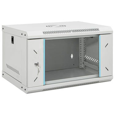 Vidaxl 6u wandgemonteerde netwerkkast 19 ip20 53x40x30 cm