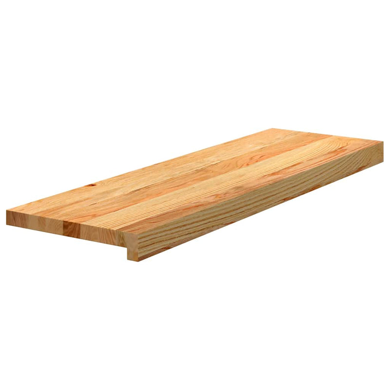 Load image into Gallery viewer, Vidaxl traptreden 4 st 80x30x2 cm massief eikenhout lichtbruin
