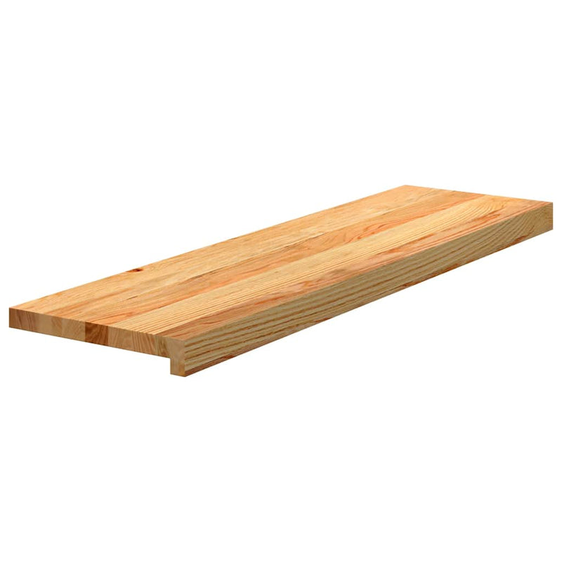 Load image into Gallery viewer, Vidaxl traptreden 4 st 90x30x2 cm massief eikenhout lichtbruin

