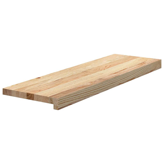 Vidaxl traptreden 2 st 80x25x2 cm onbehandeld massief eikenhout