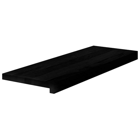 Vidaxl traptreden 2 st 70x25x2 cm massief eikenhout bruin-zwart