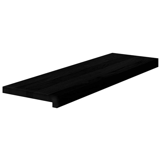 Vidaxl traptreden 2 st 80x25x2 cm massief eikenhout bruin-zwart