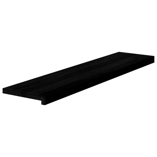 Vidaxl traptreden 2 st 110x25x2 cm massief eikenhout bruin-zwart
