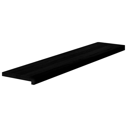 Vidaxl traptreden 2 st 120x25x2 cm massief eikenhout bruin-zwart