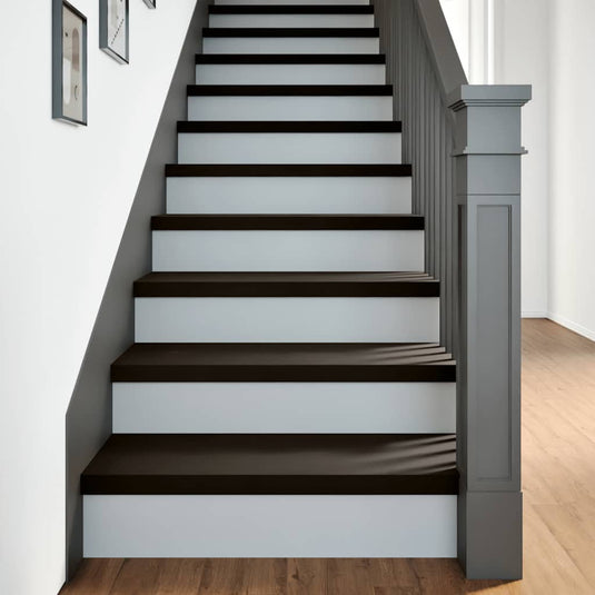 Vidaxl traptreden 2 st 70x30x2 cm massief eikenhout bruin-zwart