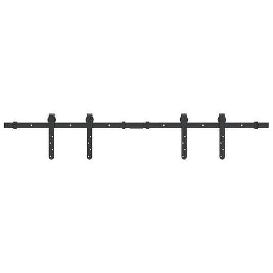 Vidaxl ophangset voor schuifdeur 122 cm koolstofstaal