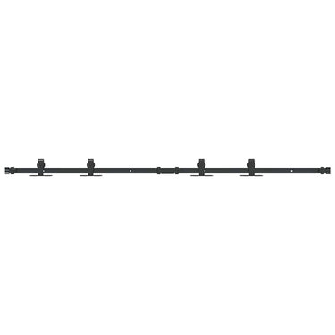 Vidaxl ophangset voor schuifdeur 152 cm koolstofstaal