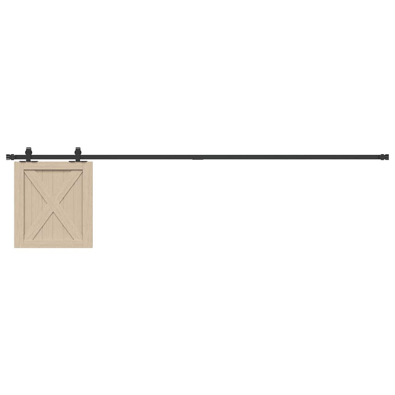 Load image into Gallery viewer, Vidaxl ophangset voor schuifdeur 213 cm koolstofstaal
