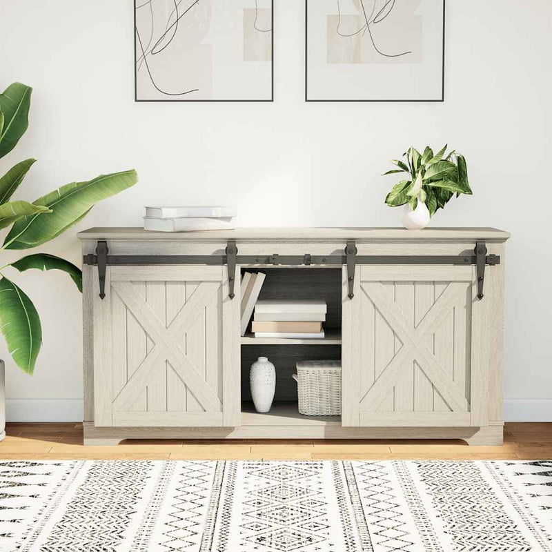 Load image into Gallery viewer, Vidaxl ophangset voor schuifdeur 122 cm koolstofstaal
