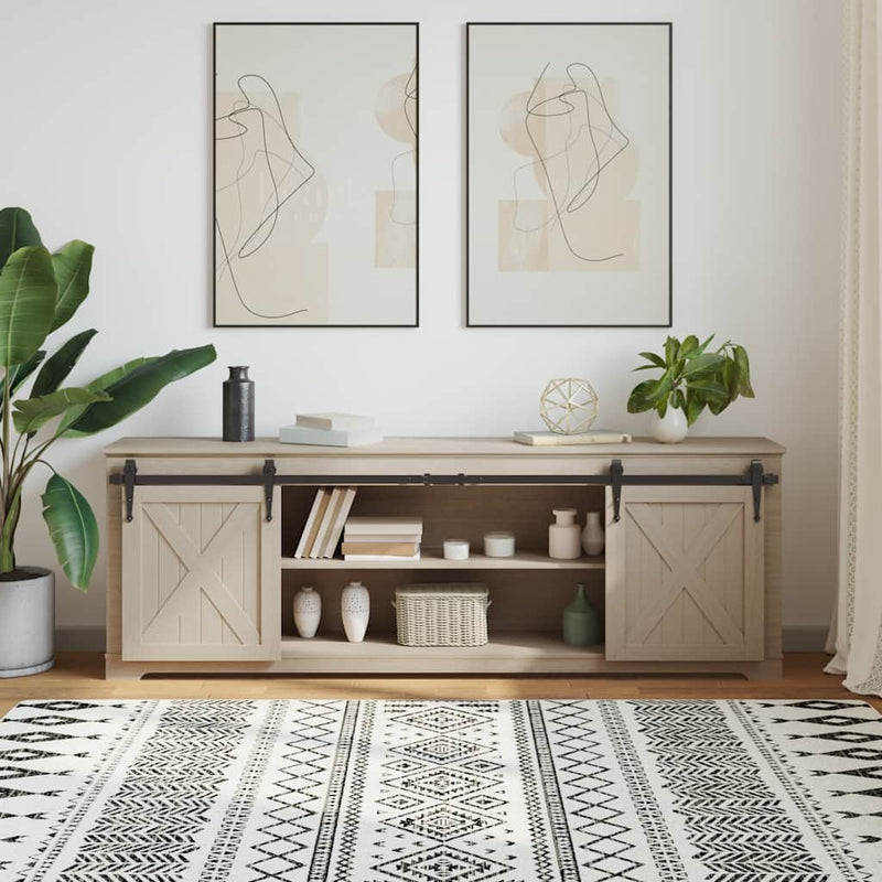 Load image into Gallery viewer, Vidaxl ophangset voor schuifdeur 183 cm koolstofstaal

