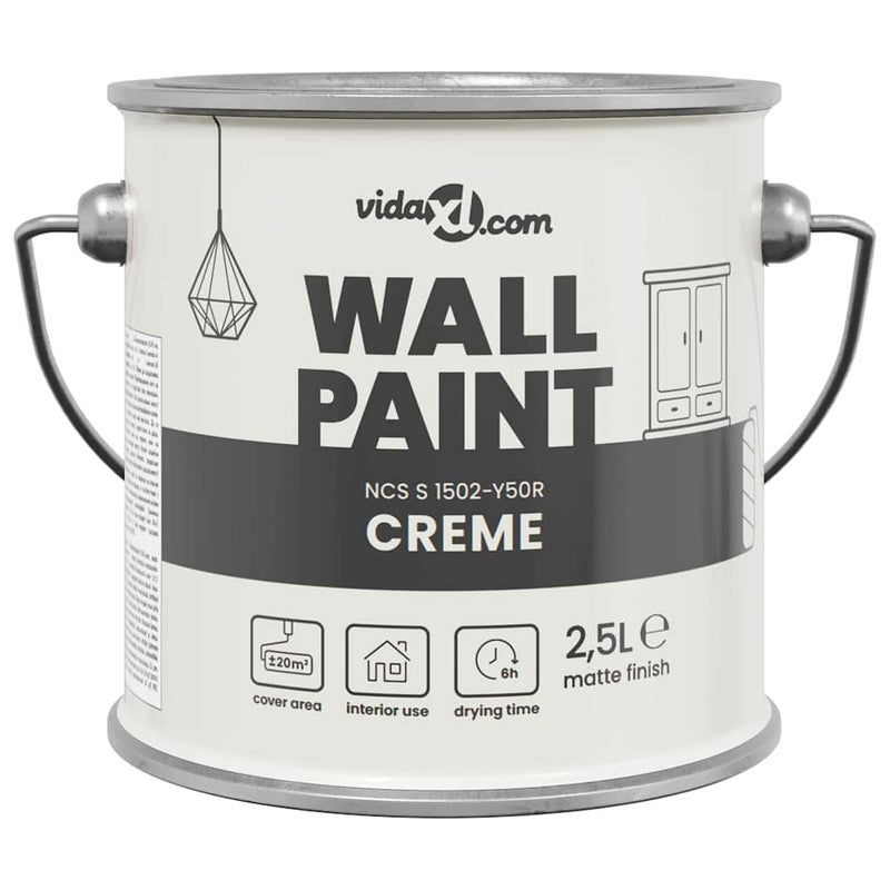 Load image into Gallery viewer, Vidaxl muurverf bruin 2,5 l wandprint
