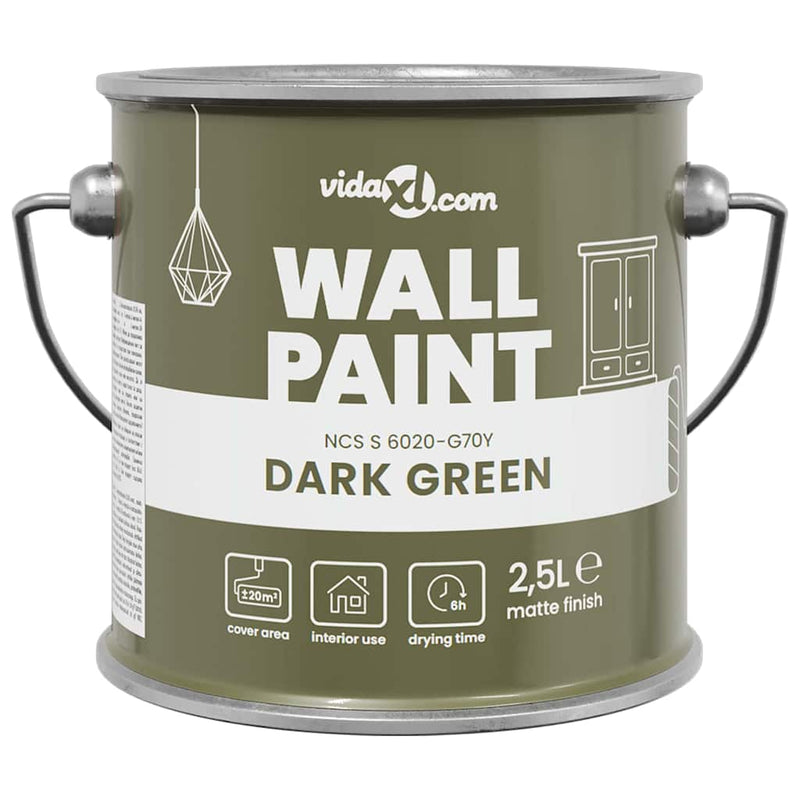 Load image into Gallery viewer, Vidaxl muurverf groen 2,5 l wandprint
