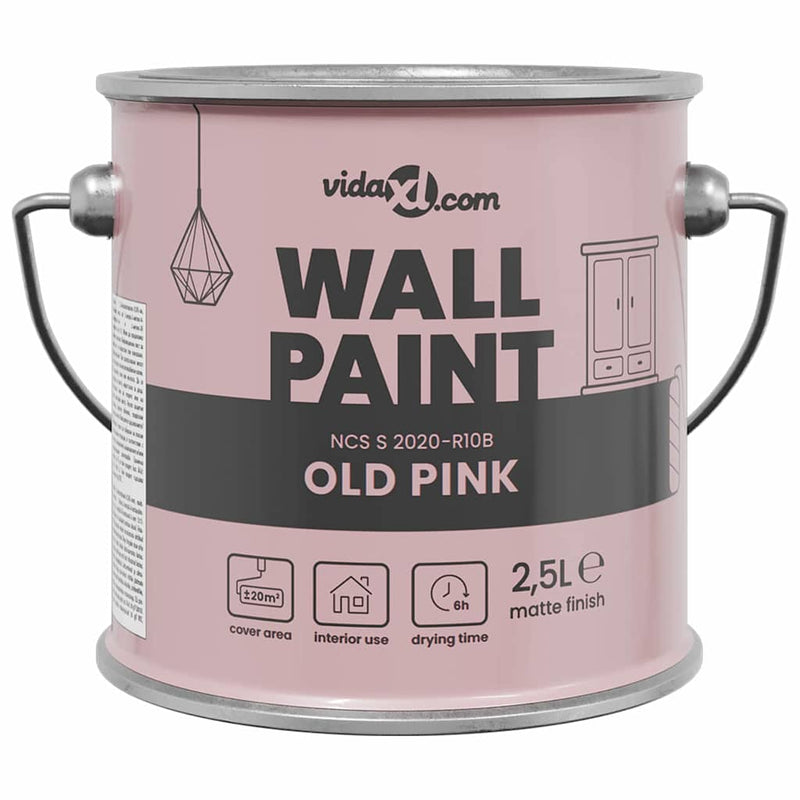 Load image into Gallery viewer, Vidaxl muurverf roze 2,5 l wandprint
