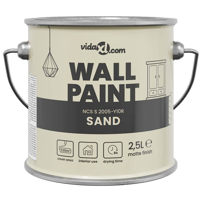 Load image into Gallery viewer, Vidaxl muurverf bruin 2,5 l wandprint
