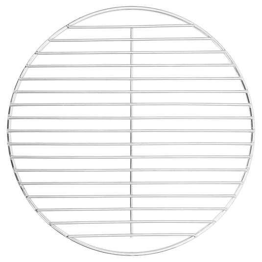 Vidaxl barbecuerooster rond ø34,5 cm 304 roestvrij staal