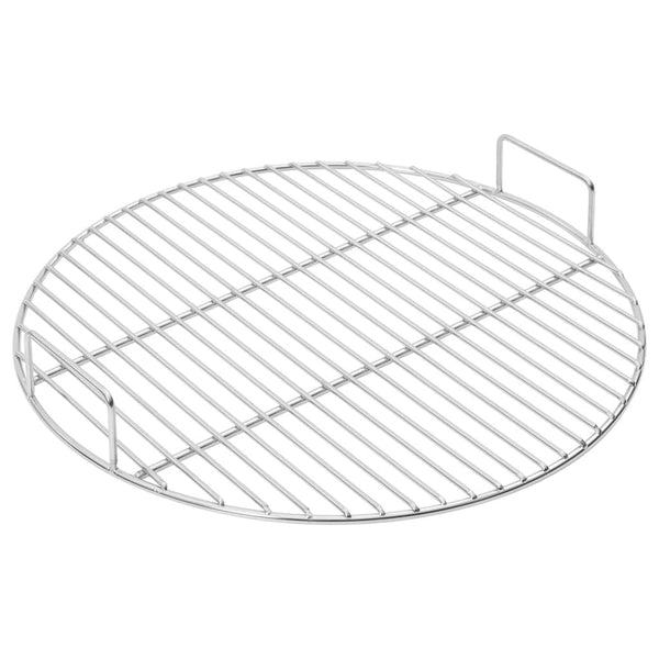 Vidaxl barbecuerooster met handgrepen rond ø44,5 cm 304 roestvrijstaal