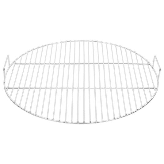 Vidaxl barbecuerooster met handgrepen rond ø54 cm 304 roestvrij staal