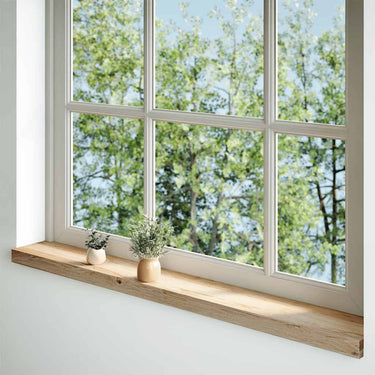 Vidaxl vensterbanken 2 st onbehandeld 110x15x2 cm massief eikenhout