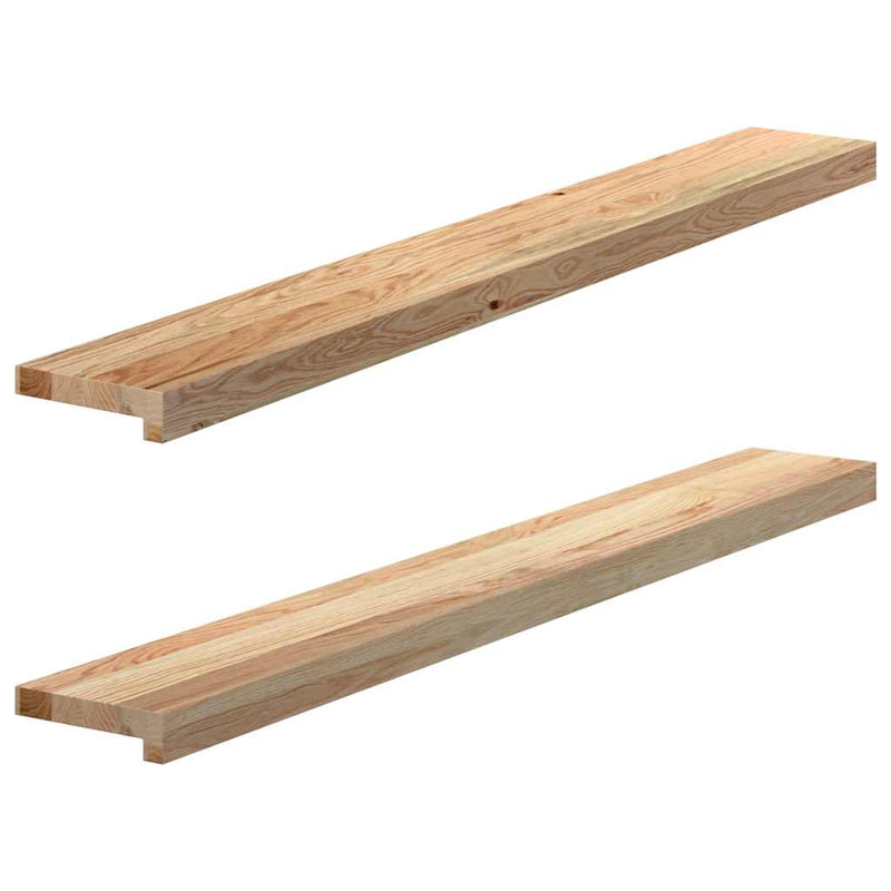 Load image into Gallery viewer, Vidaxl vensterbanken 2 st onbehandeld 120x15x2 cm massief eikenhout
