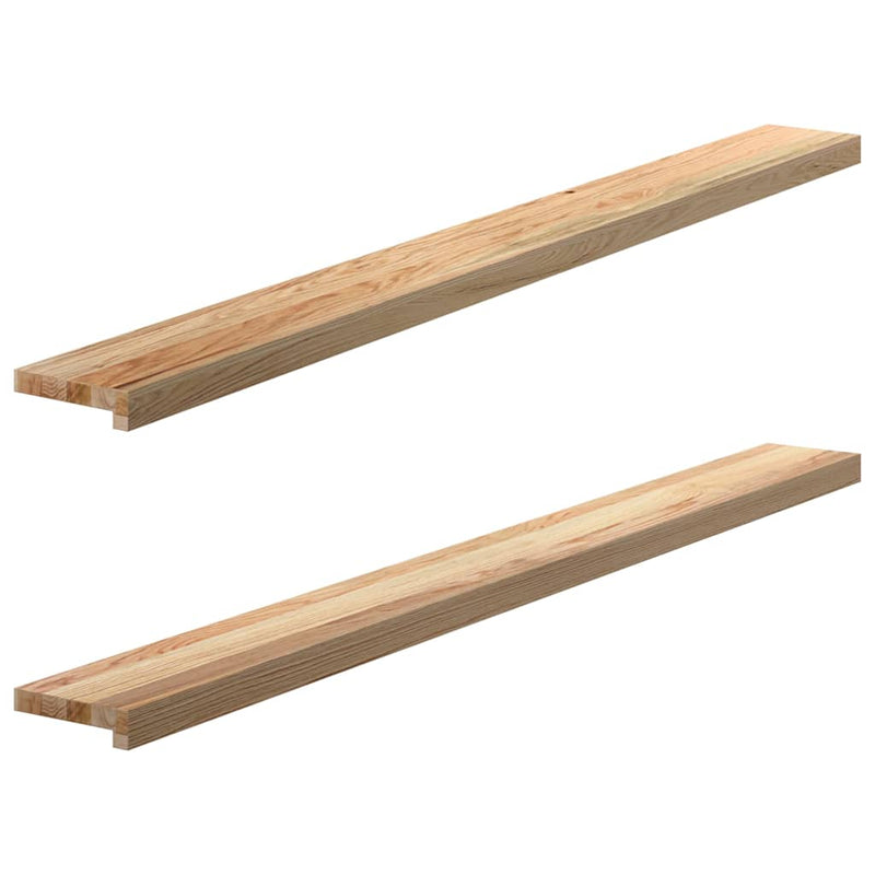 Load image into Gallery viewer, Vidaxl vensterbanken 2 st onbehandeld 160x15x2 cm massief eikenhout
