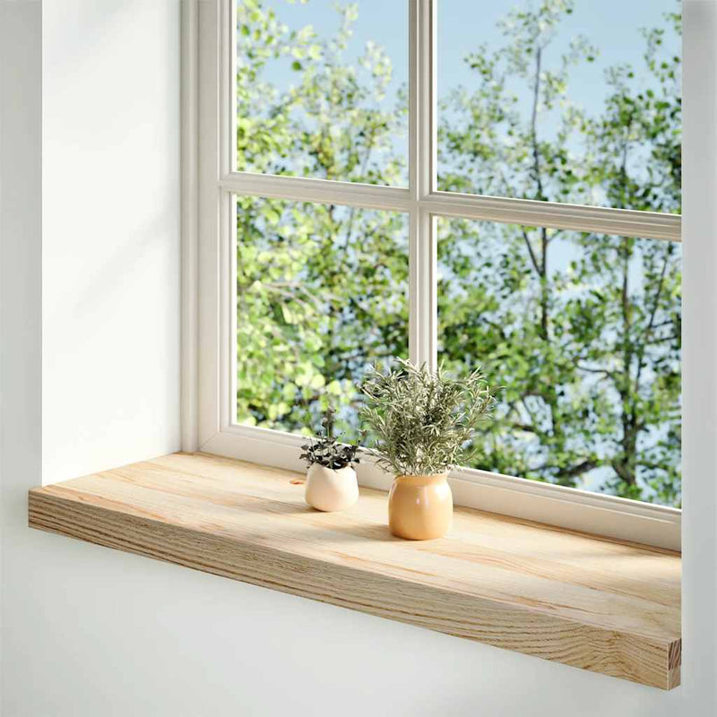 Load image into Gallery viewer, Vidaxl vensterbanken 2 st onbehandeld 70x30x2 cm massief eikenhout

