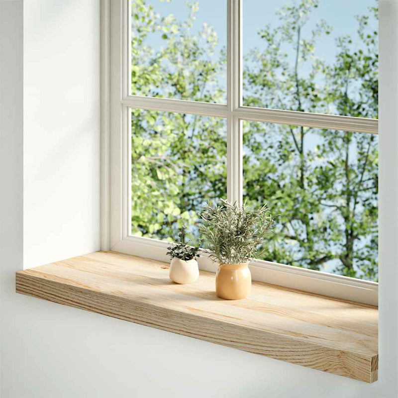 Load image into Gallery viewer, Vidaxl vensterbanken 2 st onbehandeld 80x30x2 cm massief eikenhout

