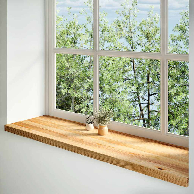 Load image into Gallery viewer, Vidaxl vensterbanken 2 st 140x40x2 cm massief eikenhout lichtbruin
