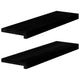 Vidaxl vensterbanken 2 st 70x20x2 cm massief eikenhout donkerbruin
