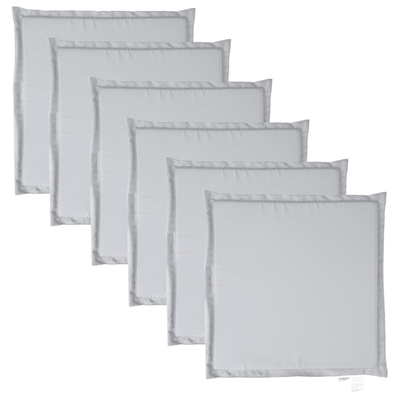 Load image into Gallery viewer, Vidaxl tuinzitkussens 6 st vierkant 45x45x2 cm lichtgrijs

