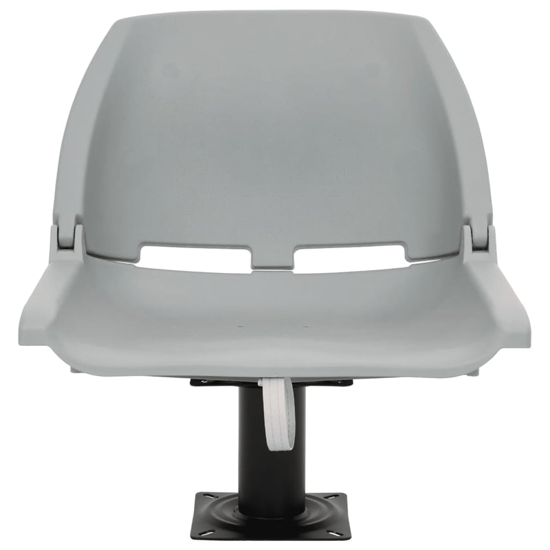 Load image into Gallery viewer, VidaXL 2-delige Bootstoelenset inklapbaar 48x51x41 cm grijs
