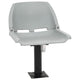 Vidaxl 2-delige bootstoelenset inklapbaar 48x51x41 cm grijs