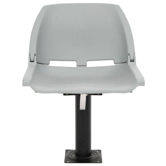 Vidaxl 4-delige bootstoelenset inklapbaar 48x51x41 cm grijs